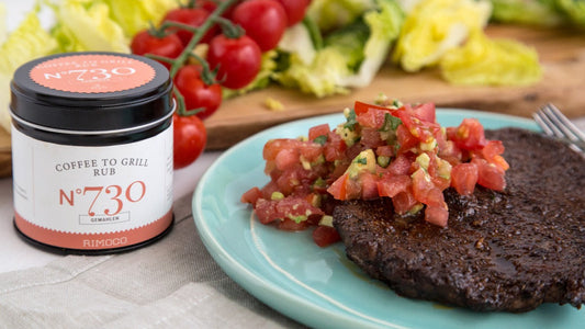 Steak mit Avocado Tomaten Salsa