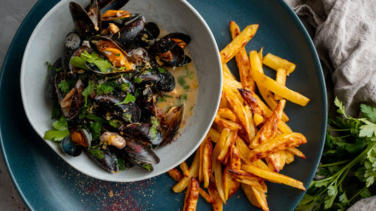 Moules frites Rezeptfoto