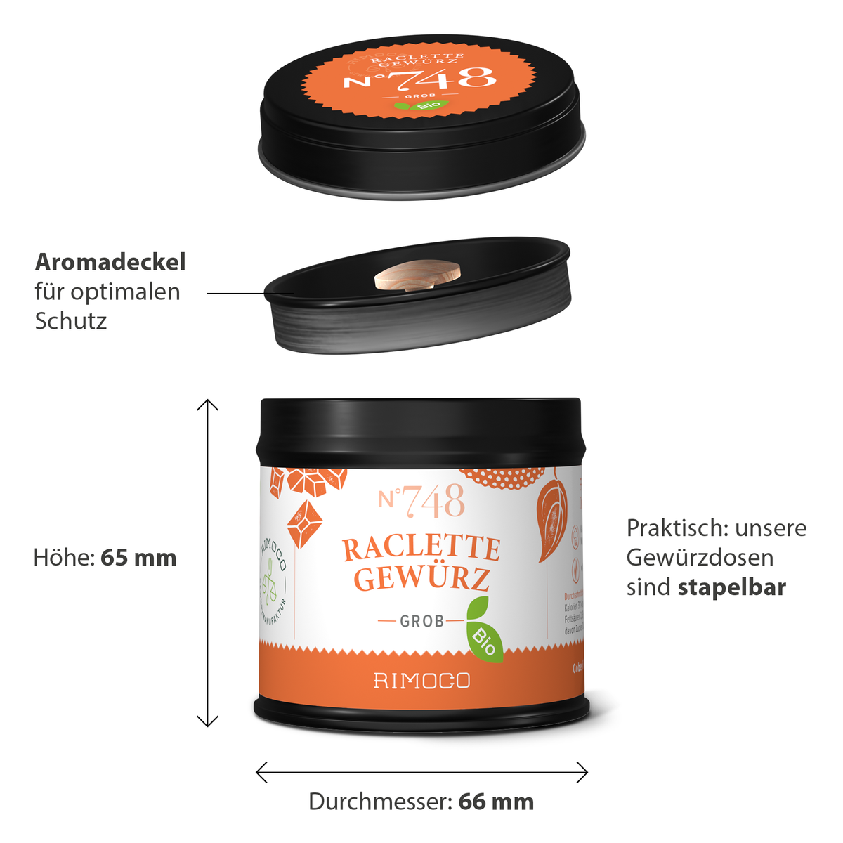 Raclette Gewürz Infografik