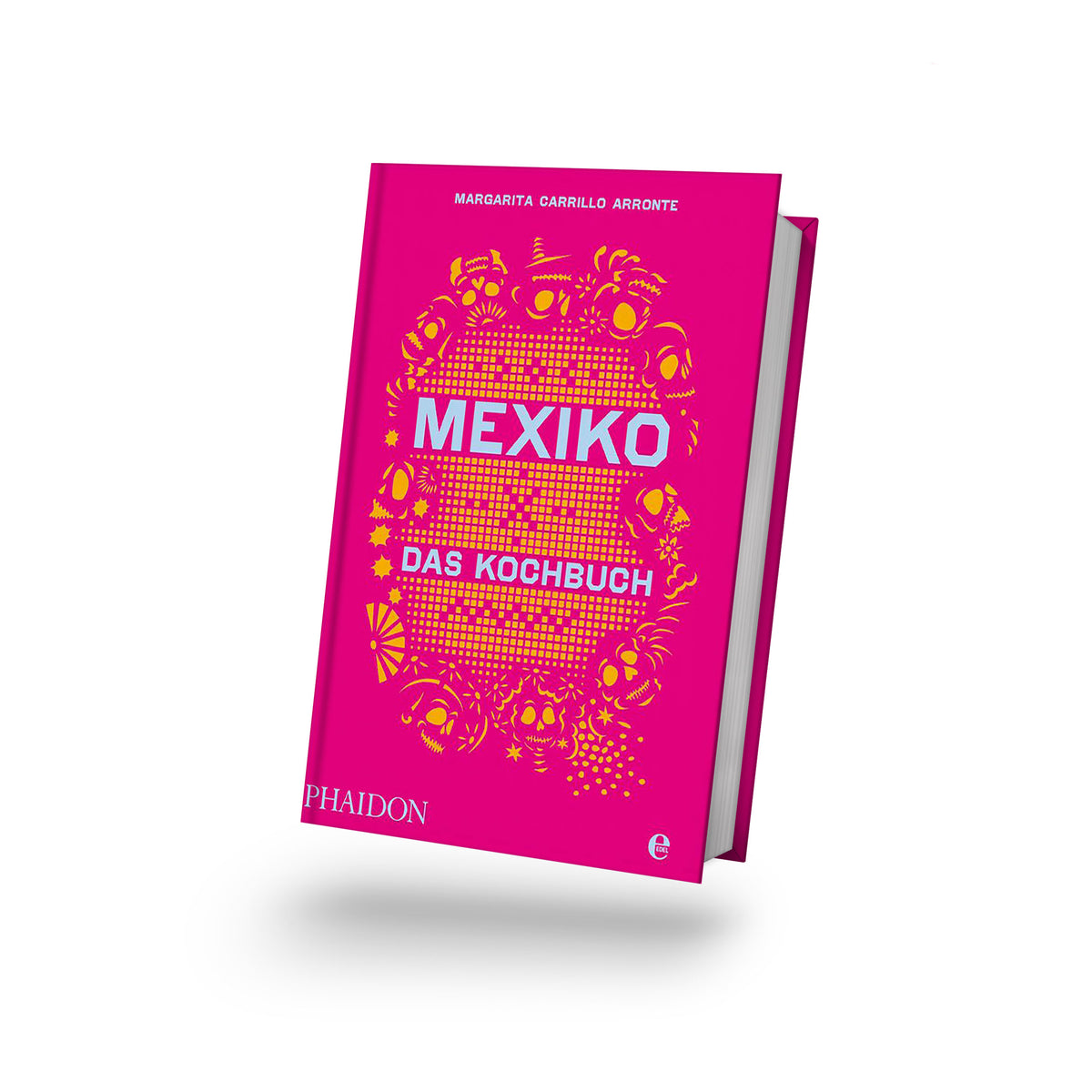 Mexiko Das Kochbuch mit leuchtend pinkem Einband und dem Text mexikanische Streetfood Rezepte vorne.