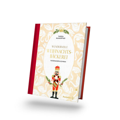 Backbuch Wundervolle Weihnachtsbäckerei mit Plätzchen auf festlich gestaltetem Einband.