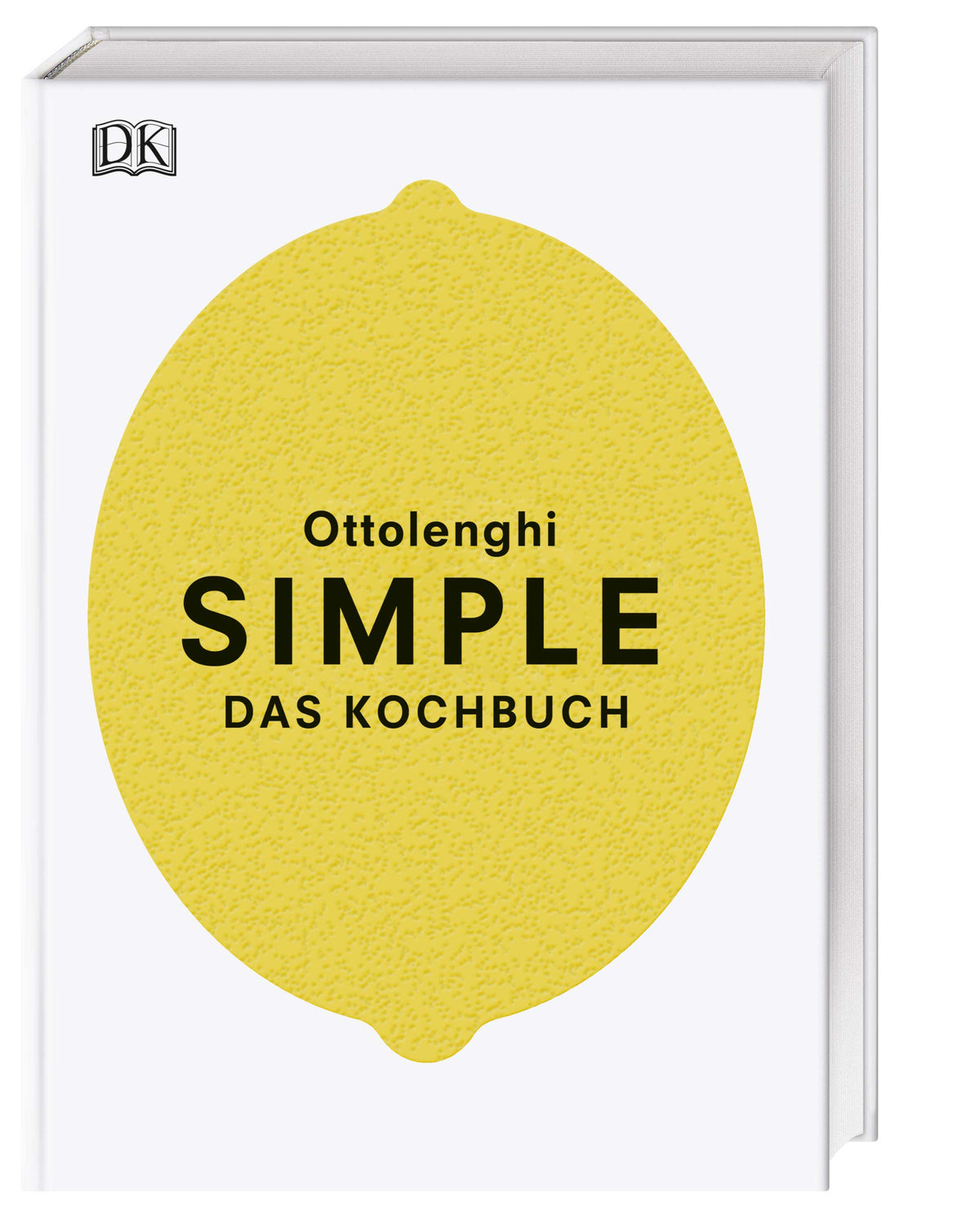 Geschenkset Ottolenghi Simple Buchcover mit einer großen gelben Zitrone auf weißem Hintergrund.